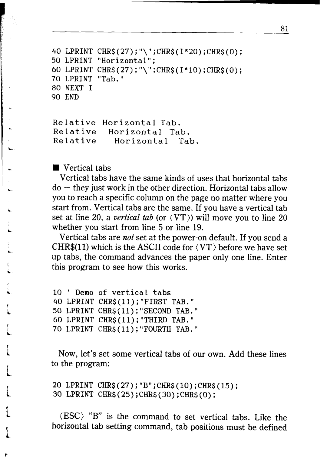 Star Micronics NB24-10/15 user manual To the program 