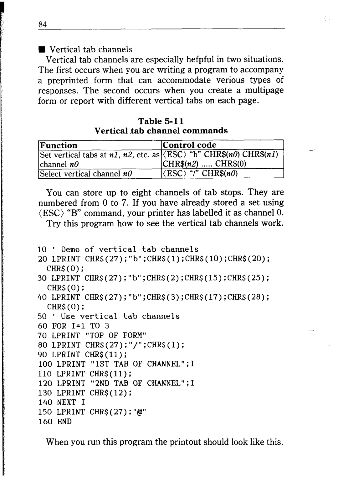 Star Micronics NB24-10/15 user manual When you run this program the printout should look like this 