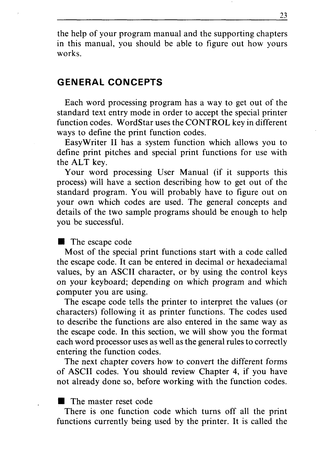 Star Micronics ND-10/15 user manual General Concepts 