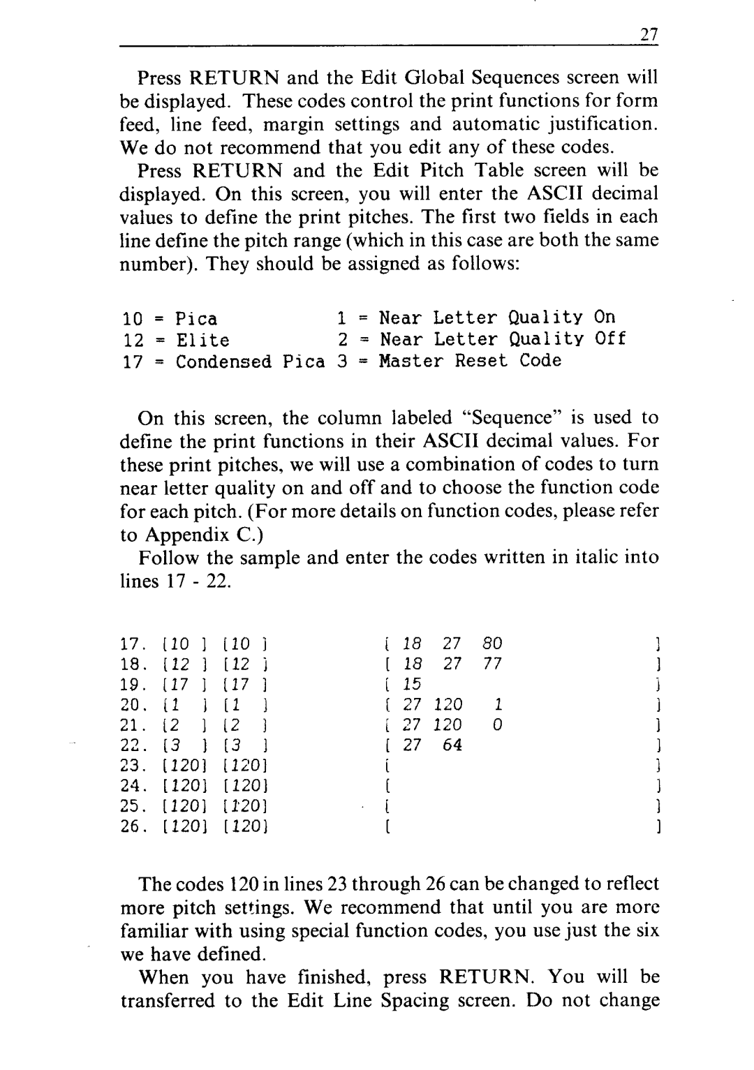 Star Micronics ND-10/15 user manual 112 120 I201 