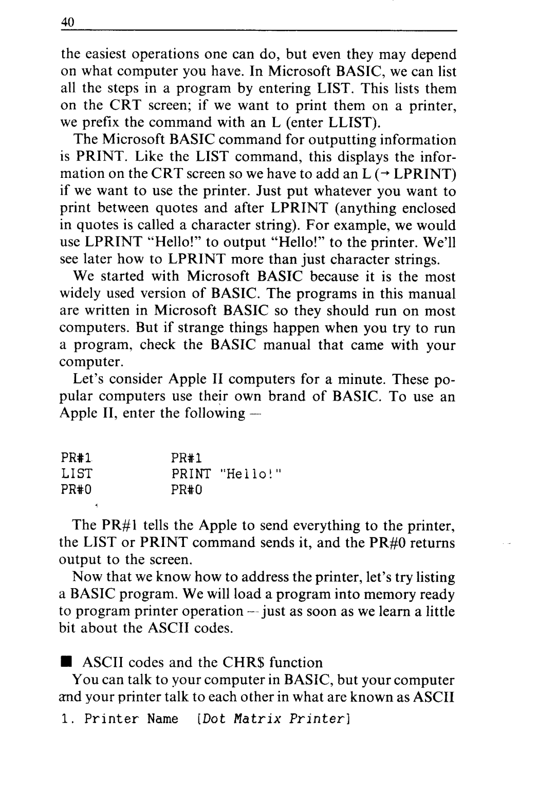 Star Micronics ND-10/15 user manual List 