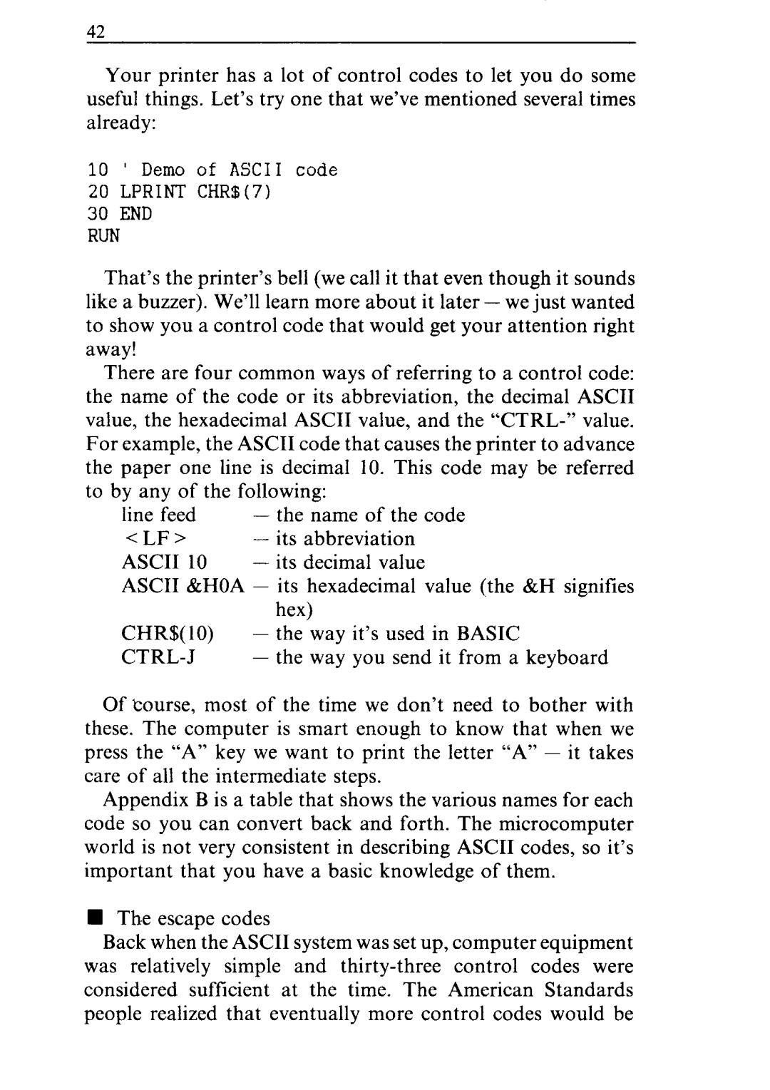 Star Micronics ND-10/15 user manual Ascii 