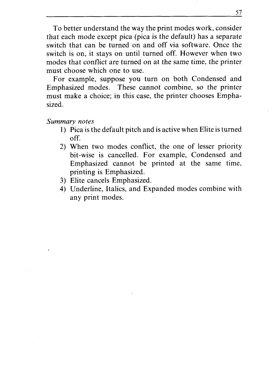 Star Micronics ND-10/15 user manual Summary notes 