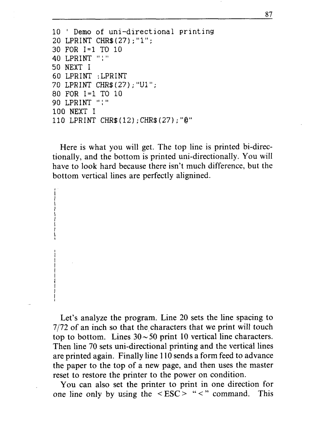 Star Micronics ND-10/15 user manual Lprint Next Lprint Lprint 