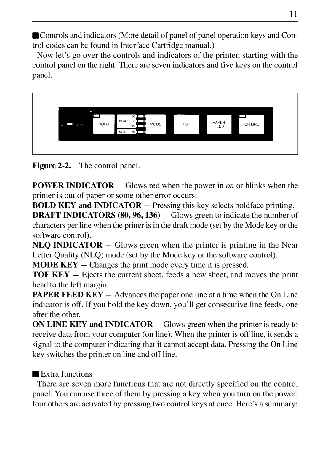 Star Micronics NL-10 user manual 