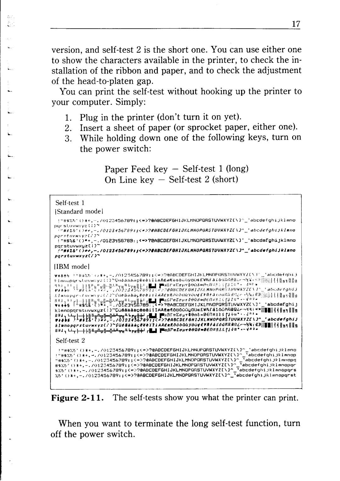 Star Micronics NP-IO manual Show you Printer When Want to Long Function 