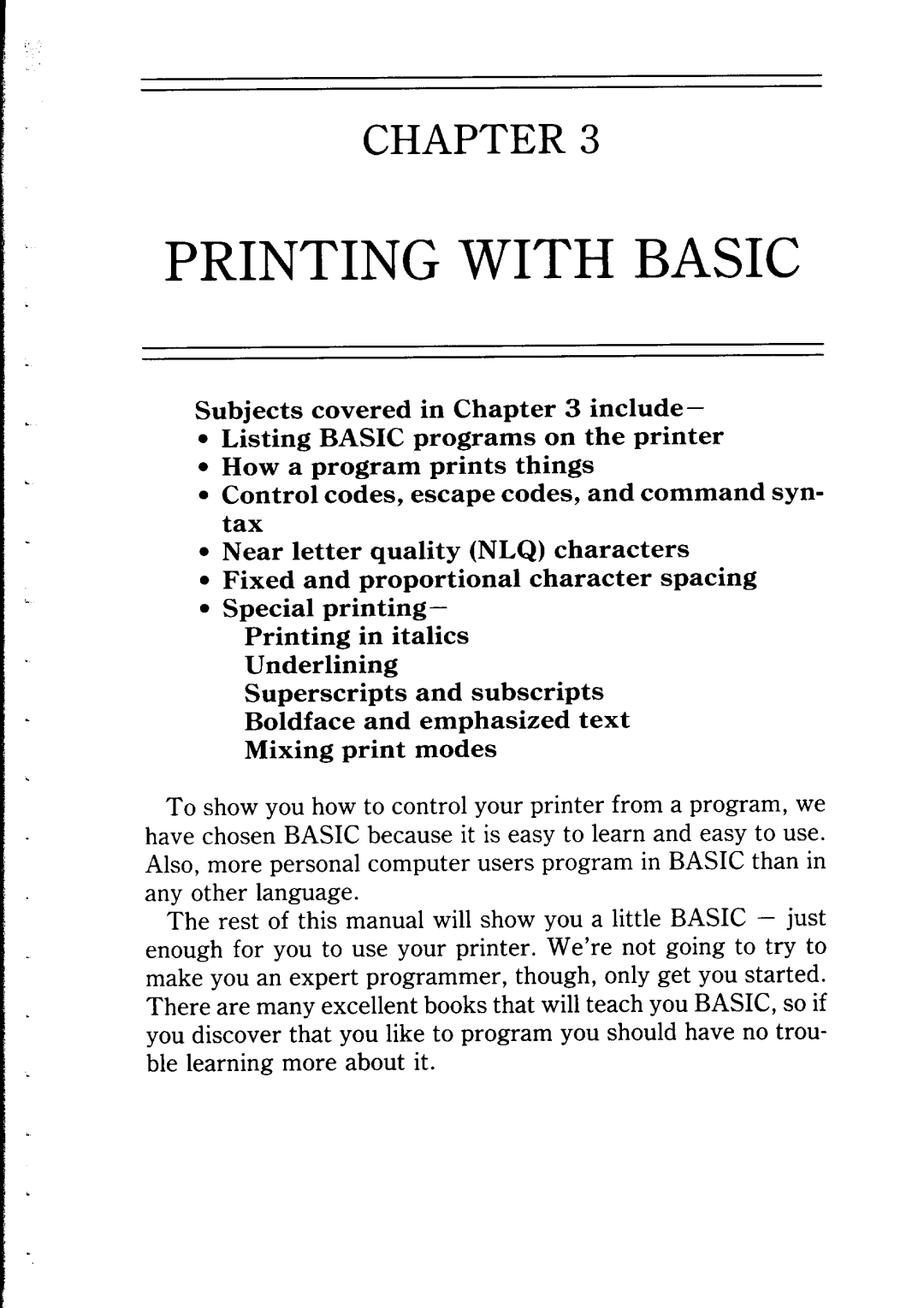 Star Micronics NP-IO manual Printing with Basic 