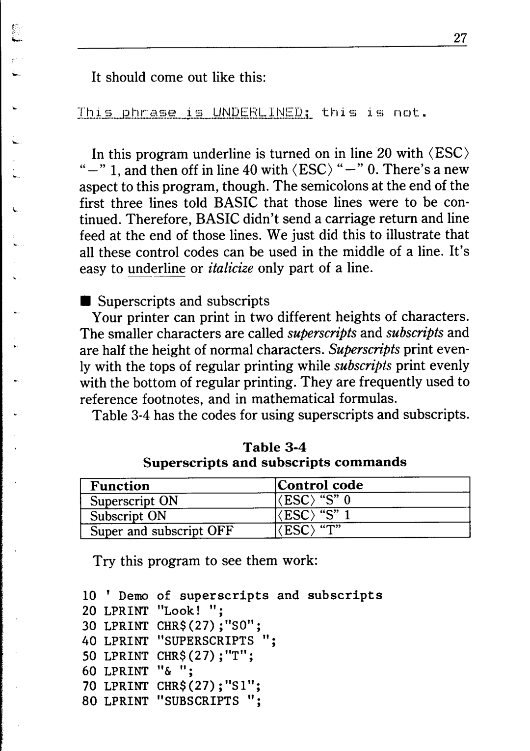 Star Micronics NP-IO manual Try this program to see them work 