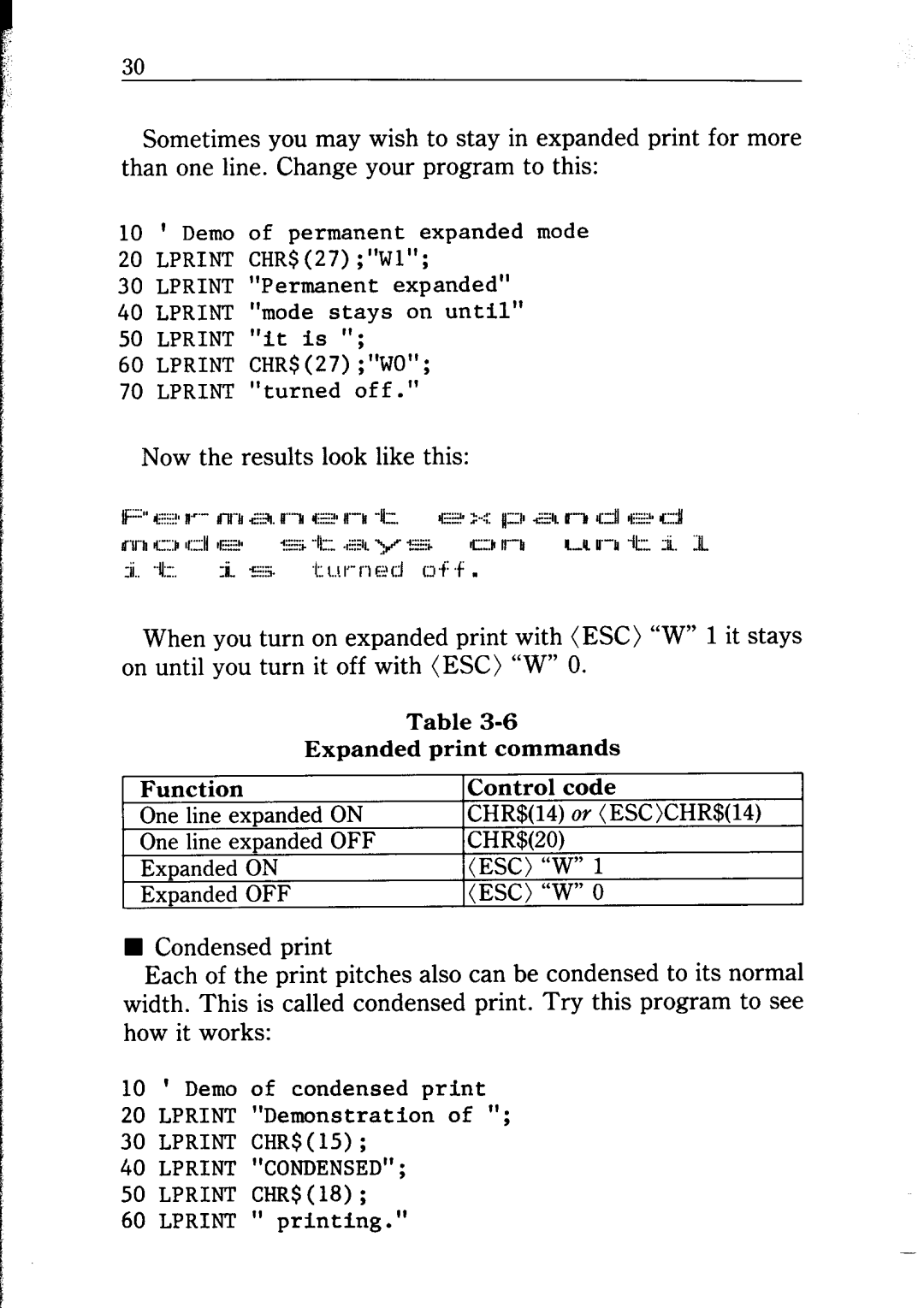 Star Micronics NP-IO manual Lprint Condensed 