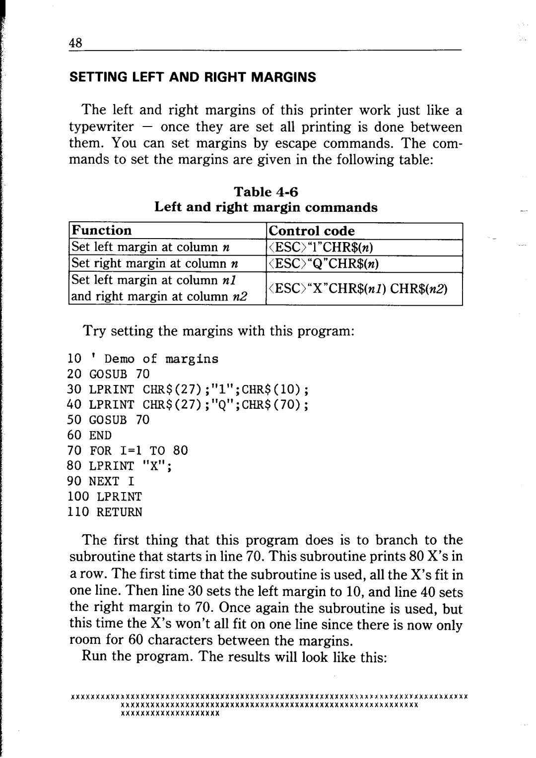 Star Micronics NP-IO manual Try setting the margins with this program 