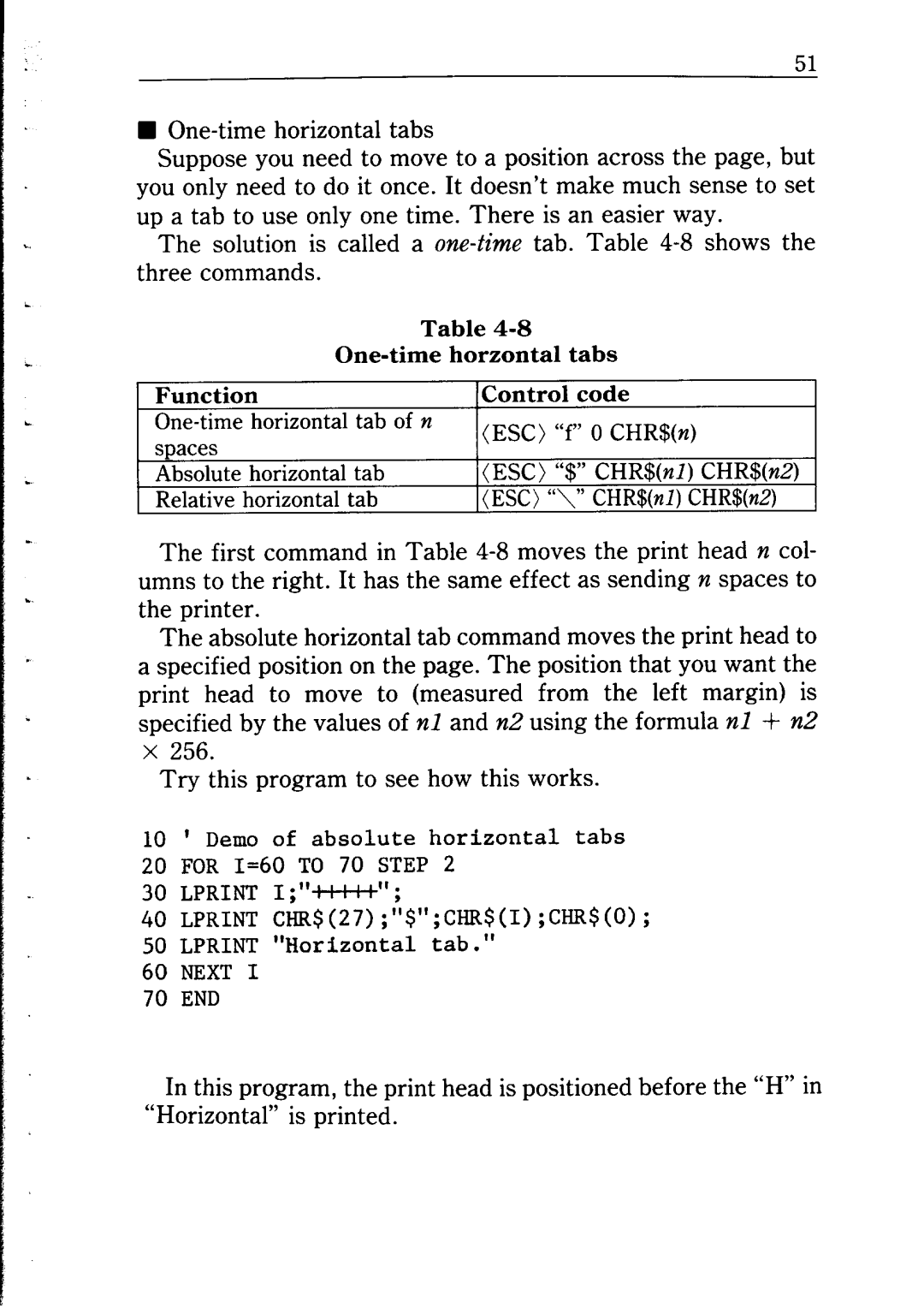 Star Micronics NP-IO manual Try this program to see how this works 