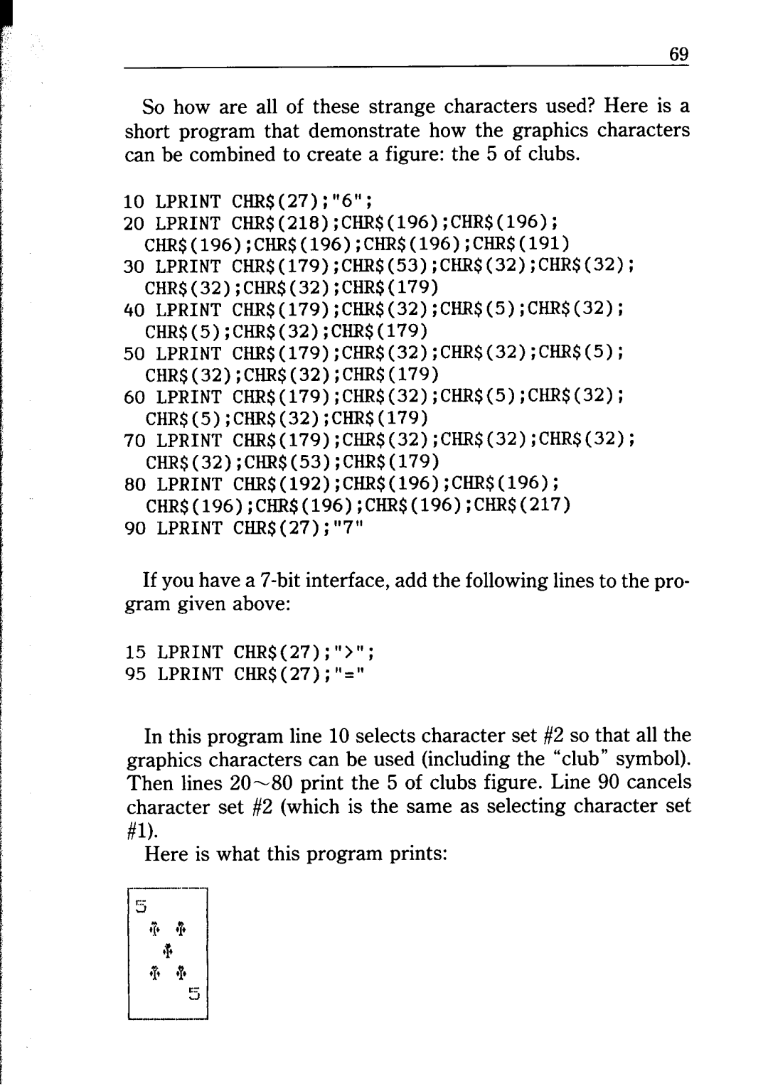 Star Micronics NP-IO manual Lprint CHR$27 Lprint CHR$27= 