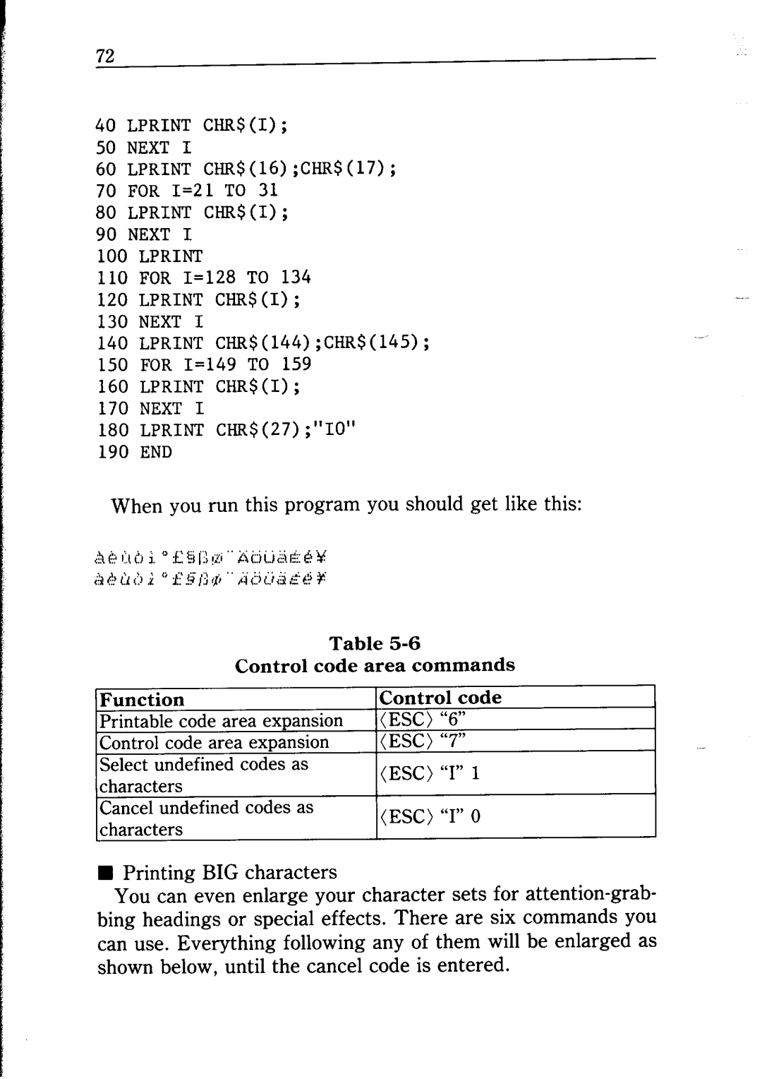 Star Micronics NP-IO manual When you run this program you should get like this 