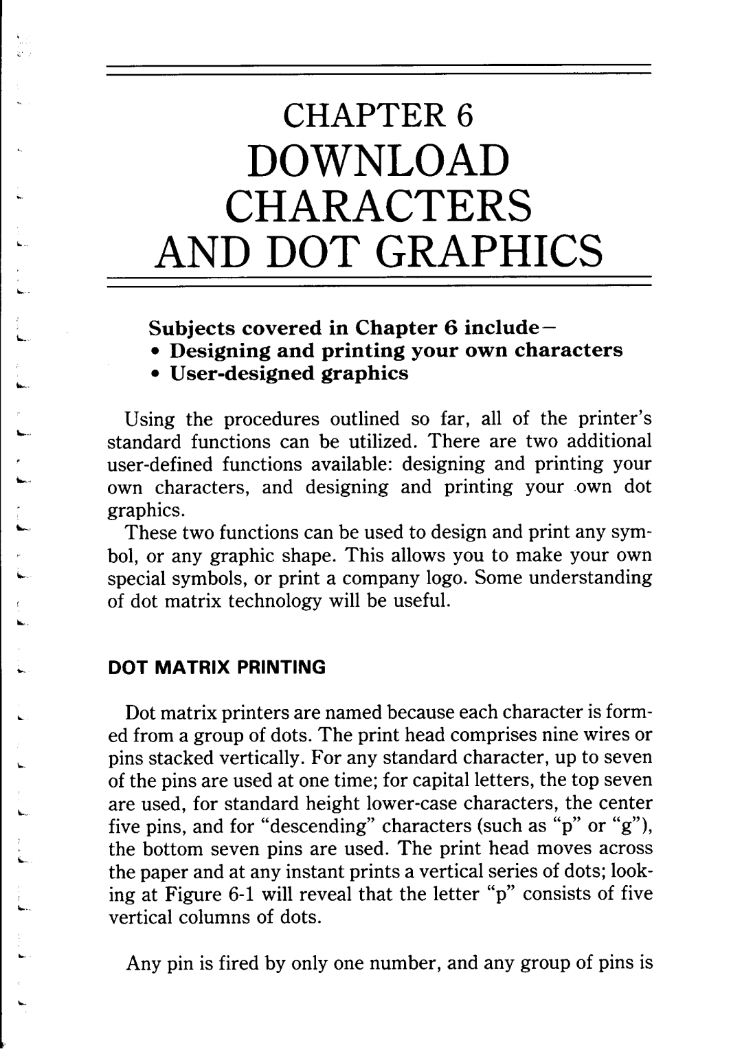 Star Micronics NP-IO manual Download Characters DOT Graphics 