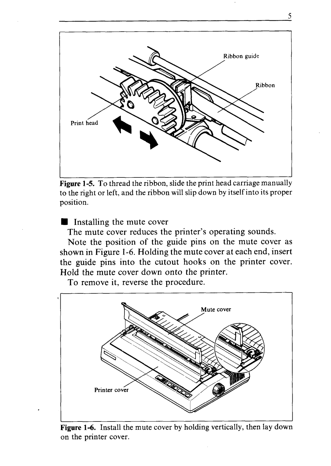 Star Micronics NR-15, NR-10 user manual Mute cover 