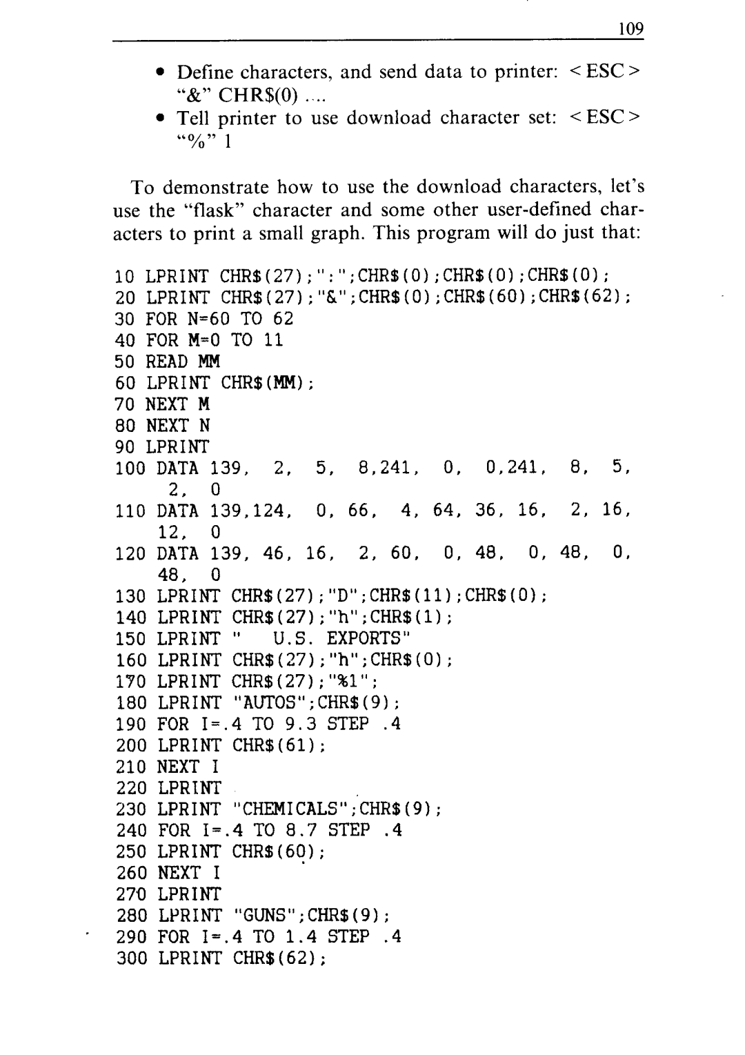 Star Micronics NR-15, NR-10 user manual Read MM Lprint CHR$MM Next M Next N, Lprint U. S . Exports, Lprint AUTOSCHR$9 