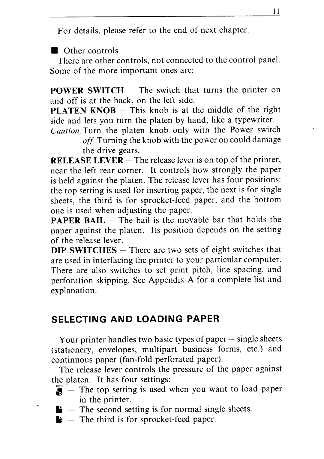 Star Micronics NR-15, NR-10 user manual Selecting and Loading Paper 