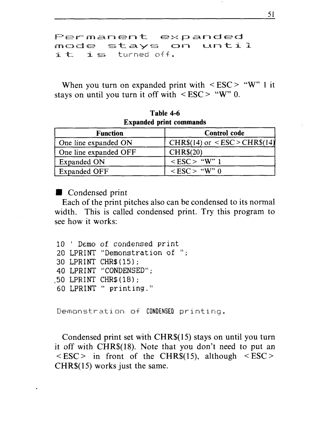 Star Micronics NR-15, NR-10 user manual Expanded print commands 