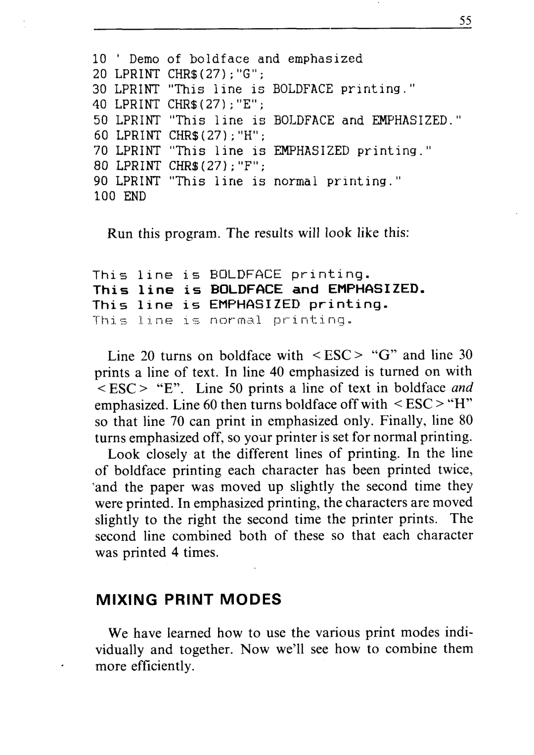 Star Micronics NR-15, NR-10 user manual Mixing Print Modes 