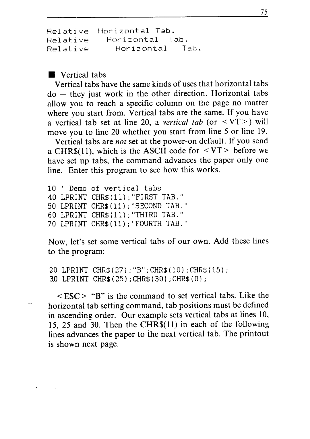 Star Micronics NR-15, NR-10 user manual Tab 