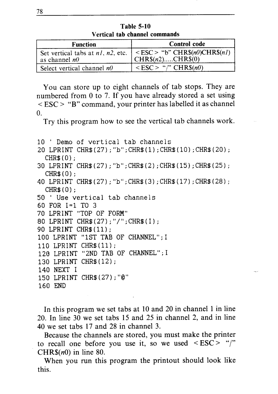 Star Micronics NR-10, NR-15 user manual Lprint TOP of Form 