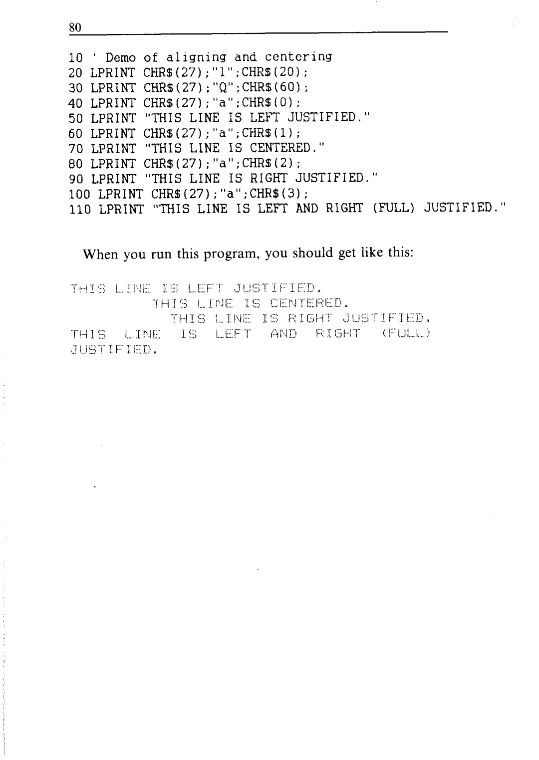 Star Micronics NR-10, NR-15 user manual When you run this program, you should get like this 