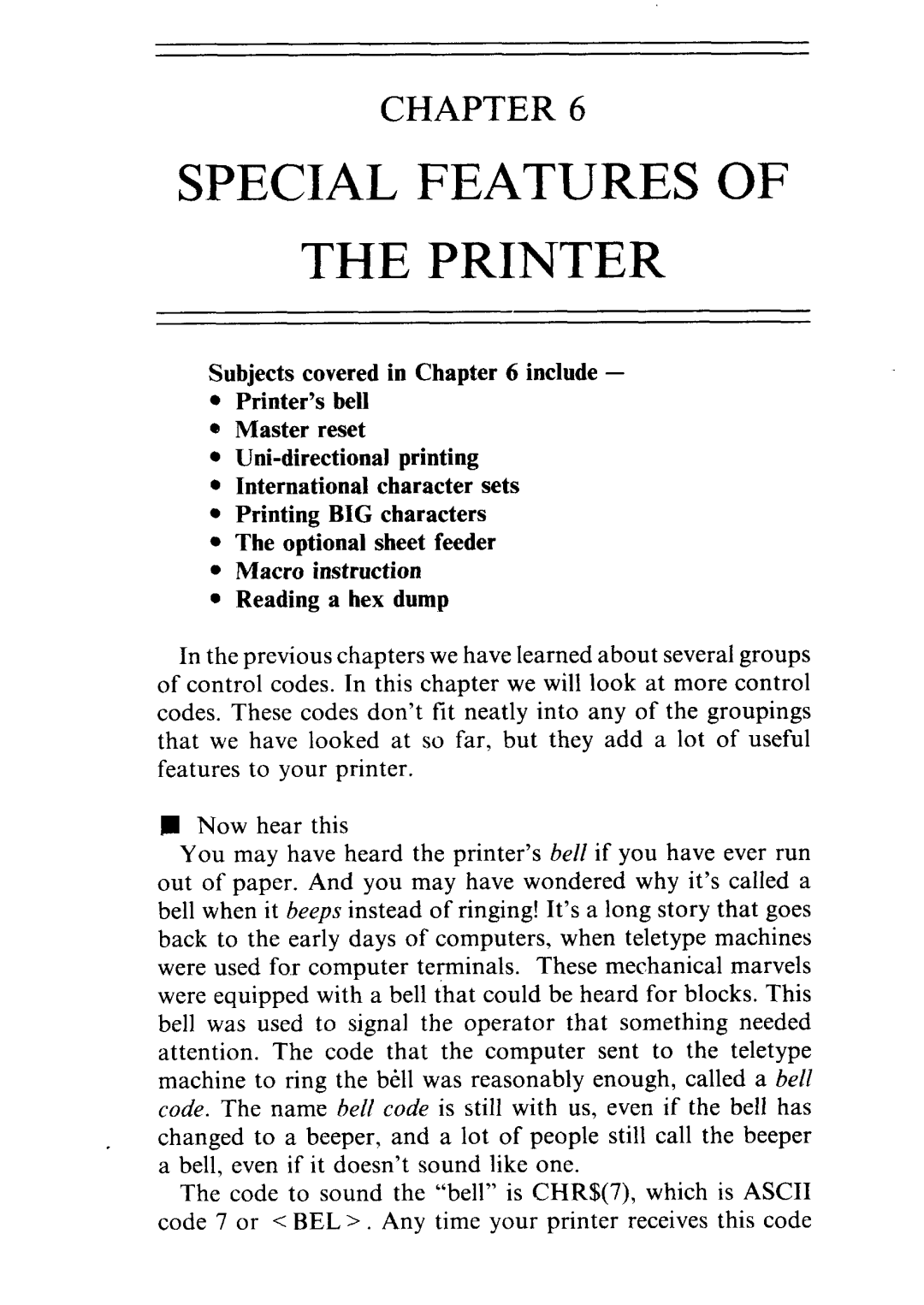 Star Micronics NR-15, NR-10 user manual Specialfeaturesof Theprinter 