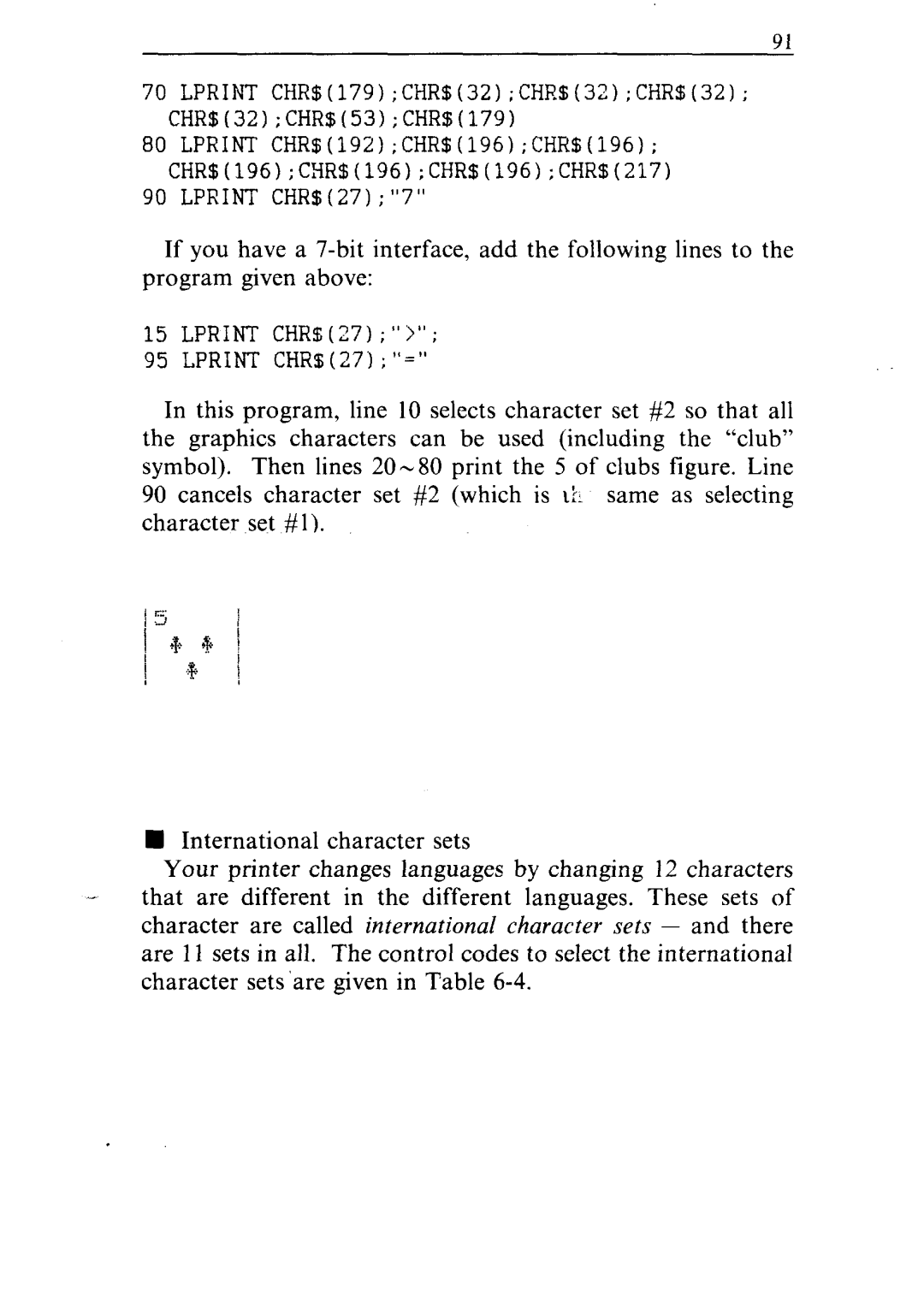 Star Micronics NR-15, NR-10 user manual Lprint CHR$27 Lprint CHRs27= 