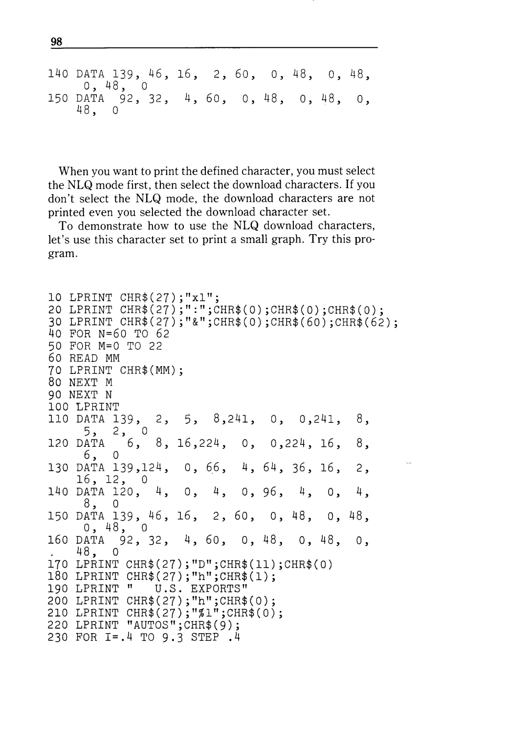 Star Micronics NX-10 user manual Chr$Mm 