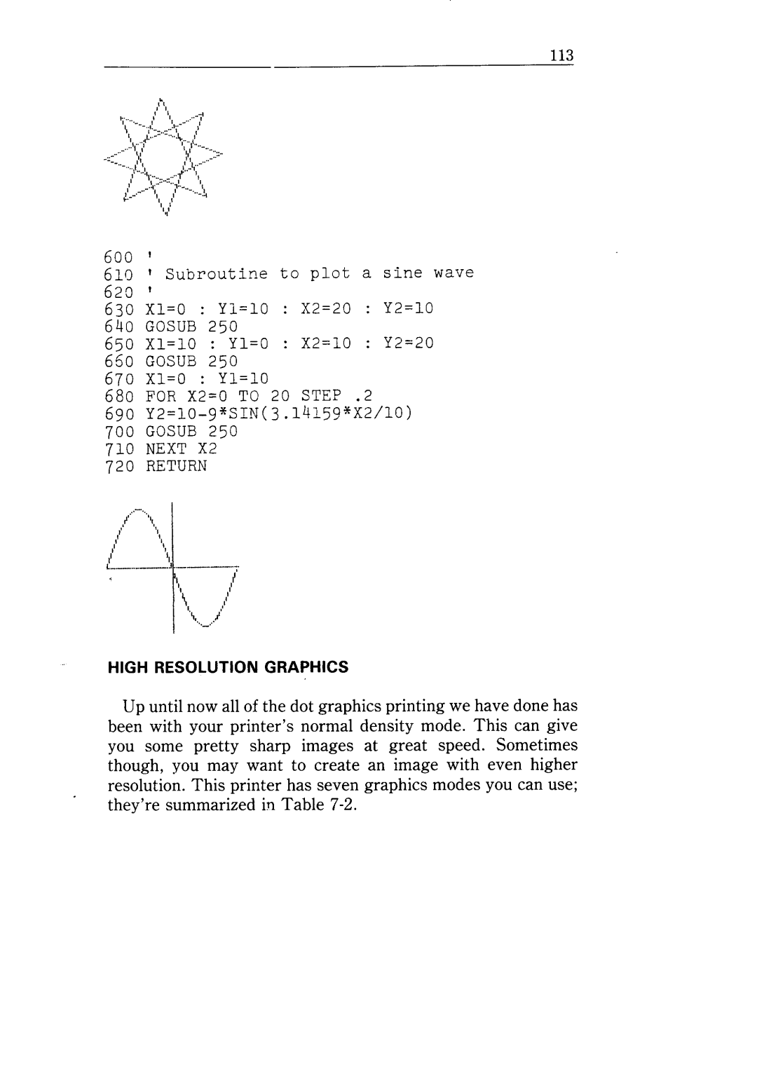 Star Micronics NX-10 user manual 600 ’ 