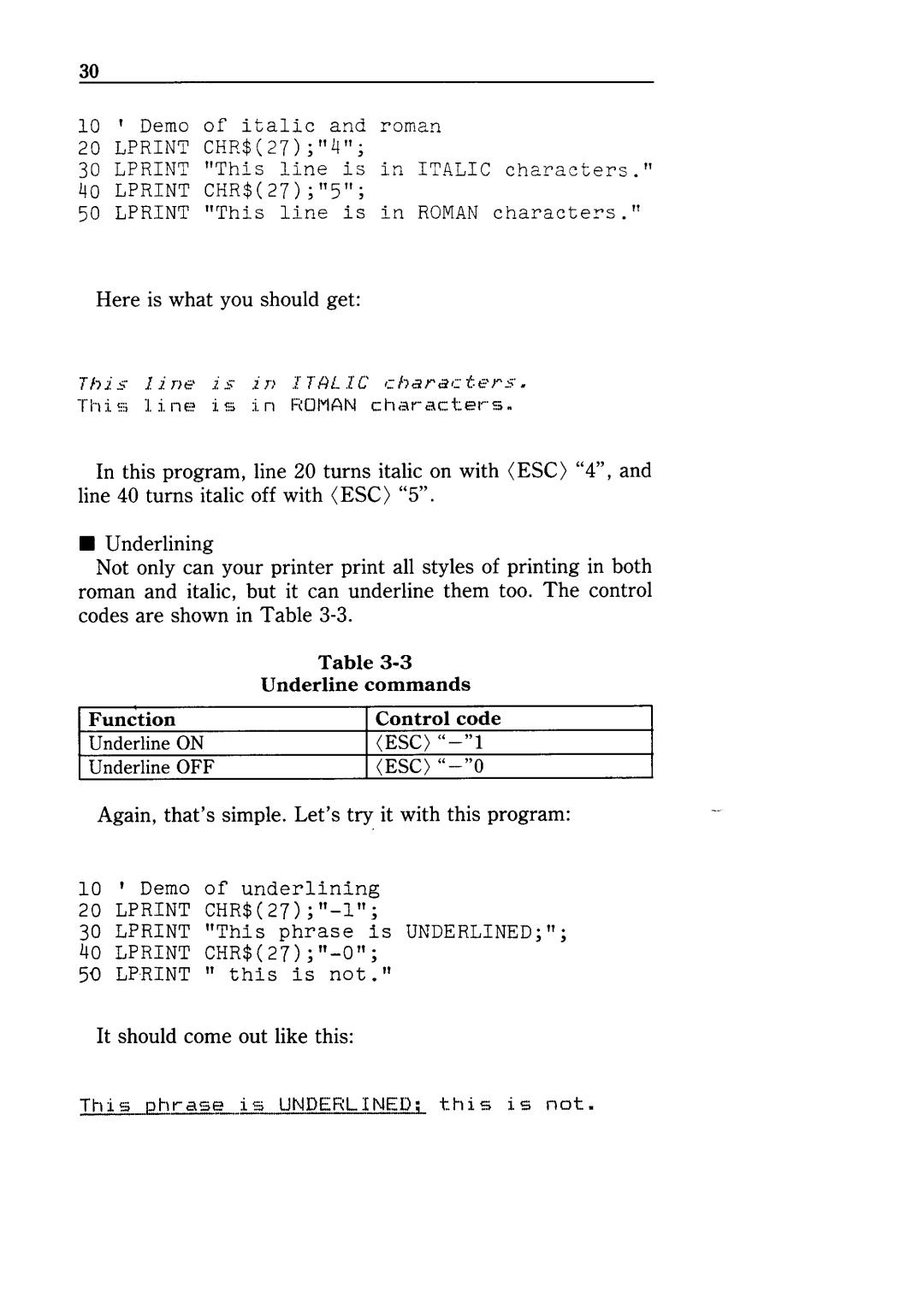 Star Micronics NX-10 user manual Off Esc 