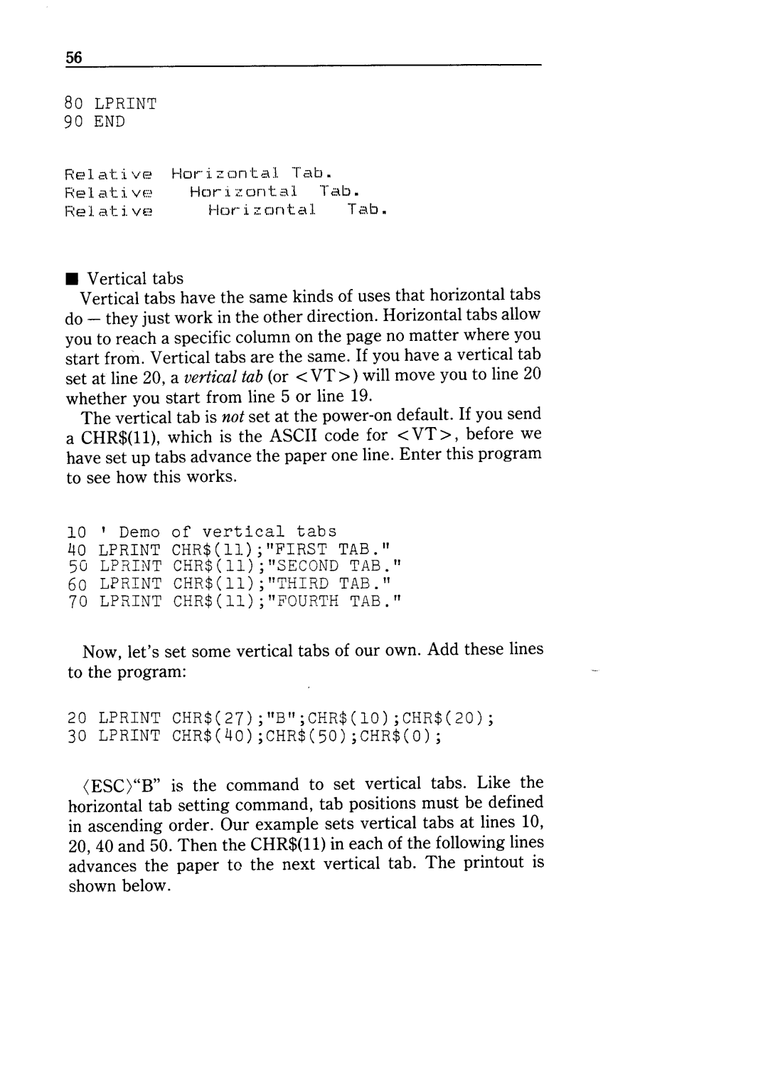 Star Micronics NX-10 user manual 90 END 