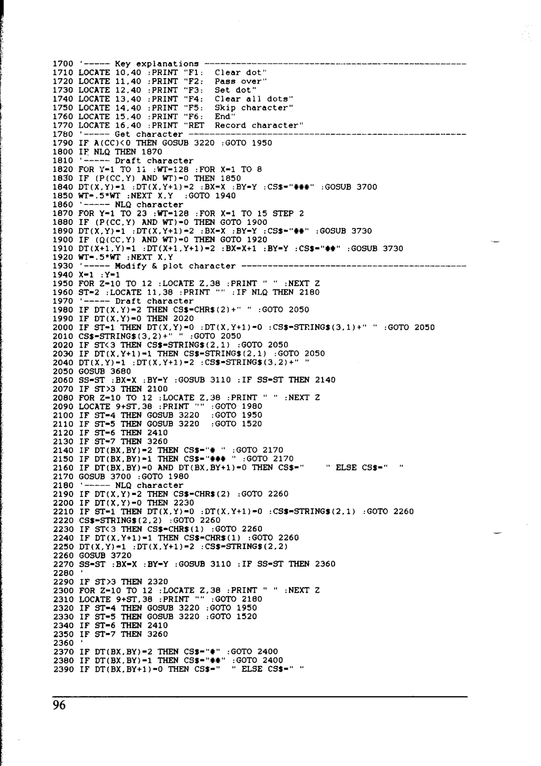 Star Micronics NX-1000 manual Over 