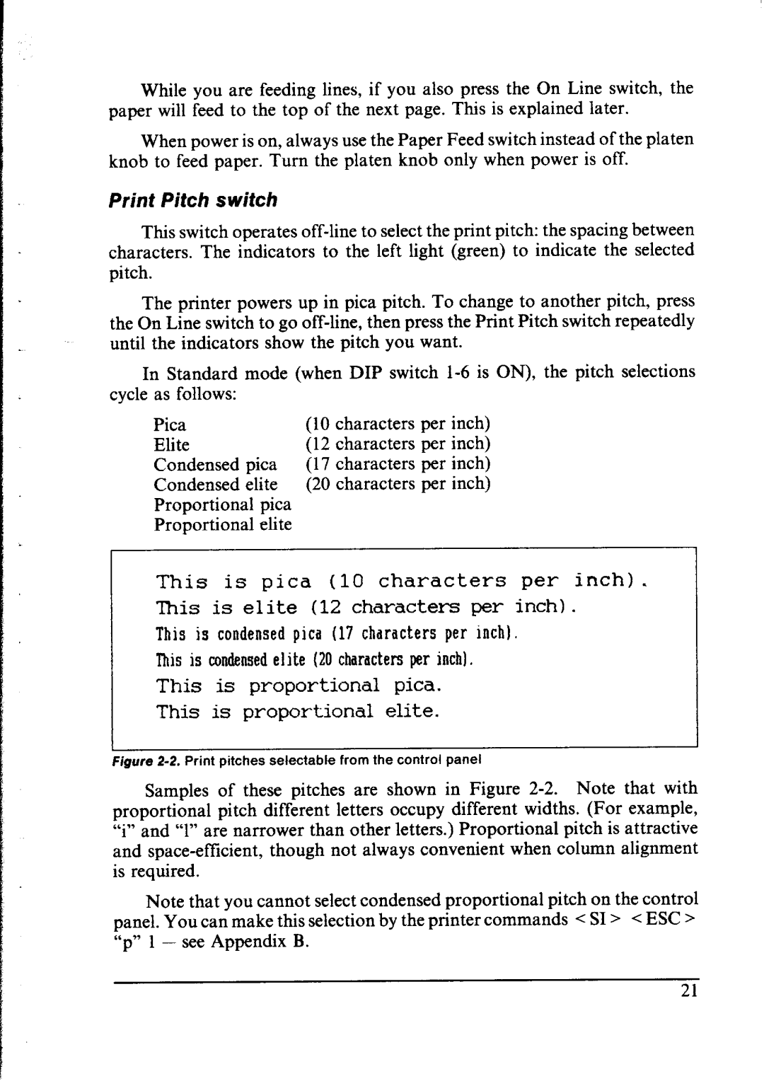 Star Micronics NX-1000 manual Elite Characters Per 