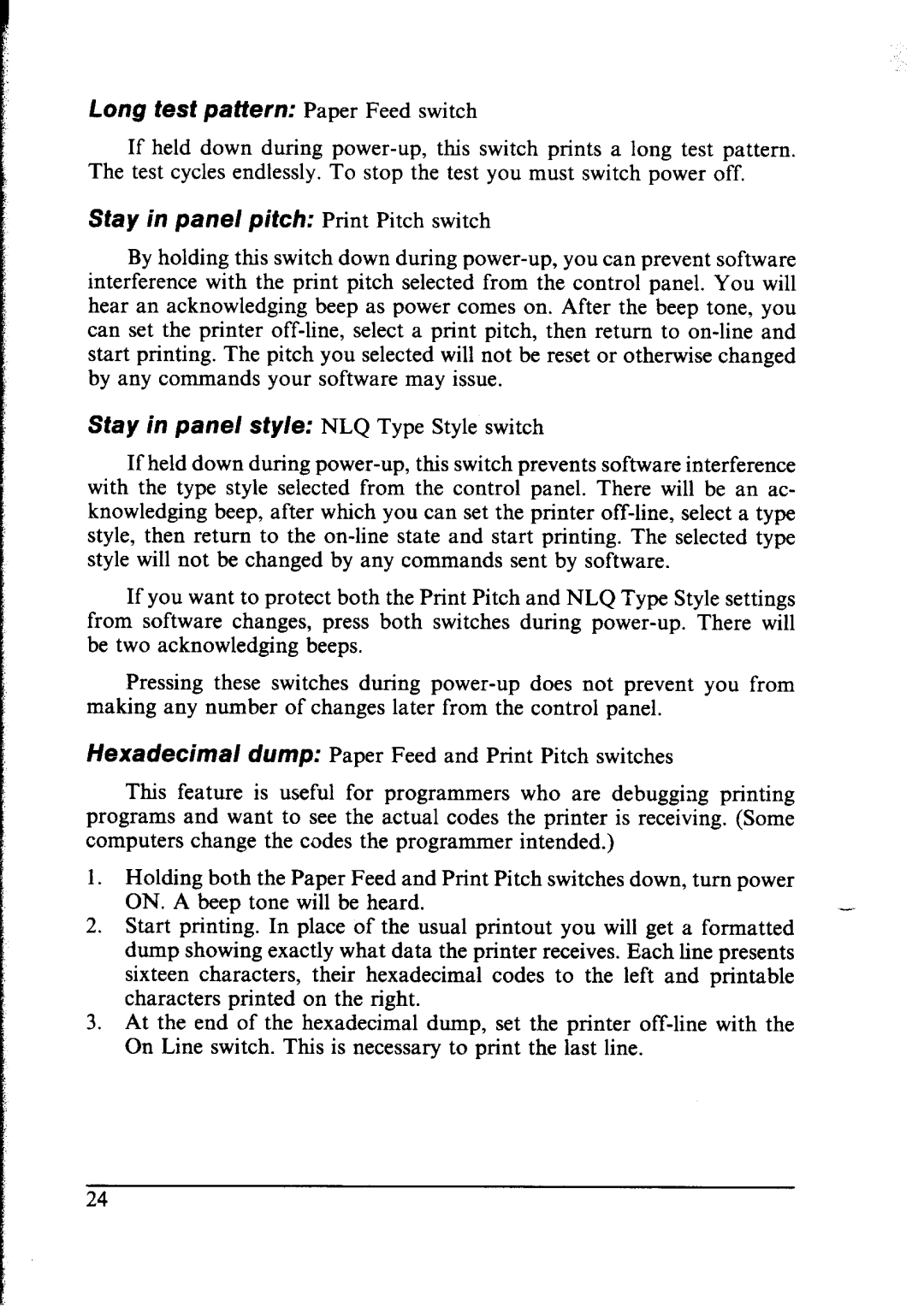 Star Micronics NX-1000 manual 