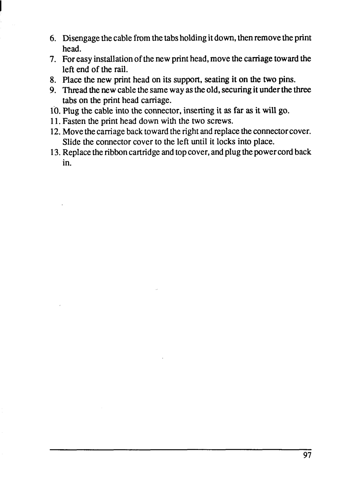 Star Micronics NX-1001 manual 