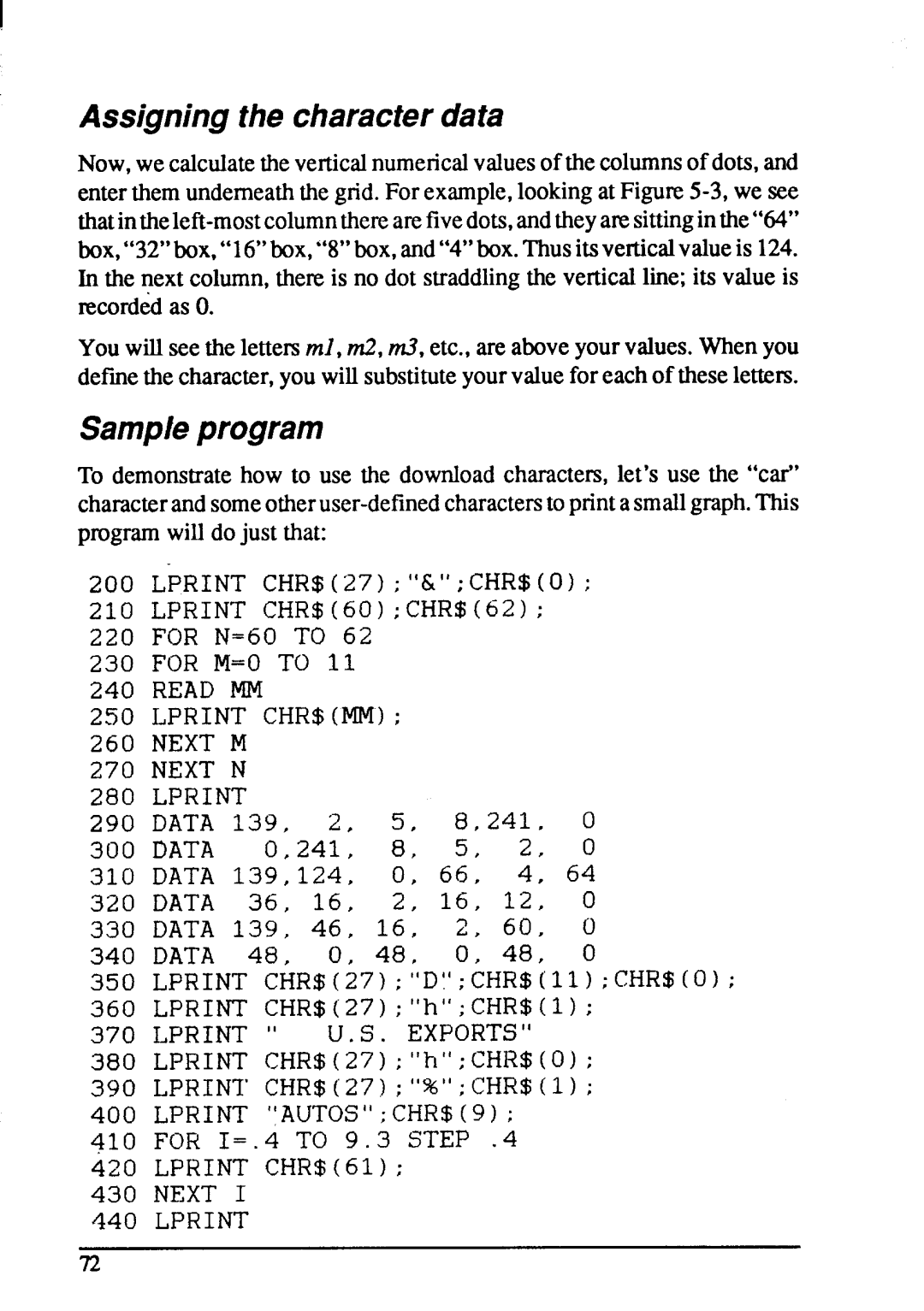 Star Micronics NX-1001 manual 1LPRINT 