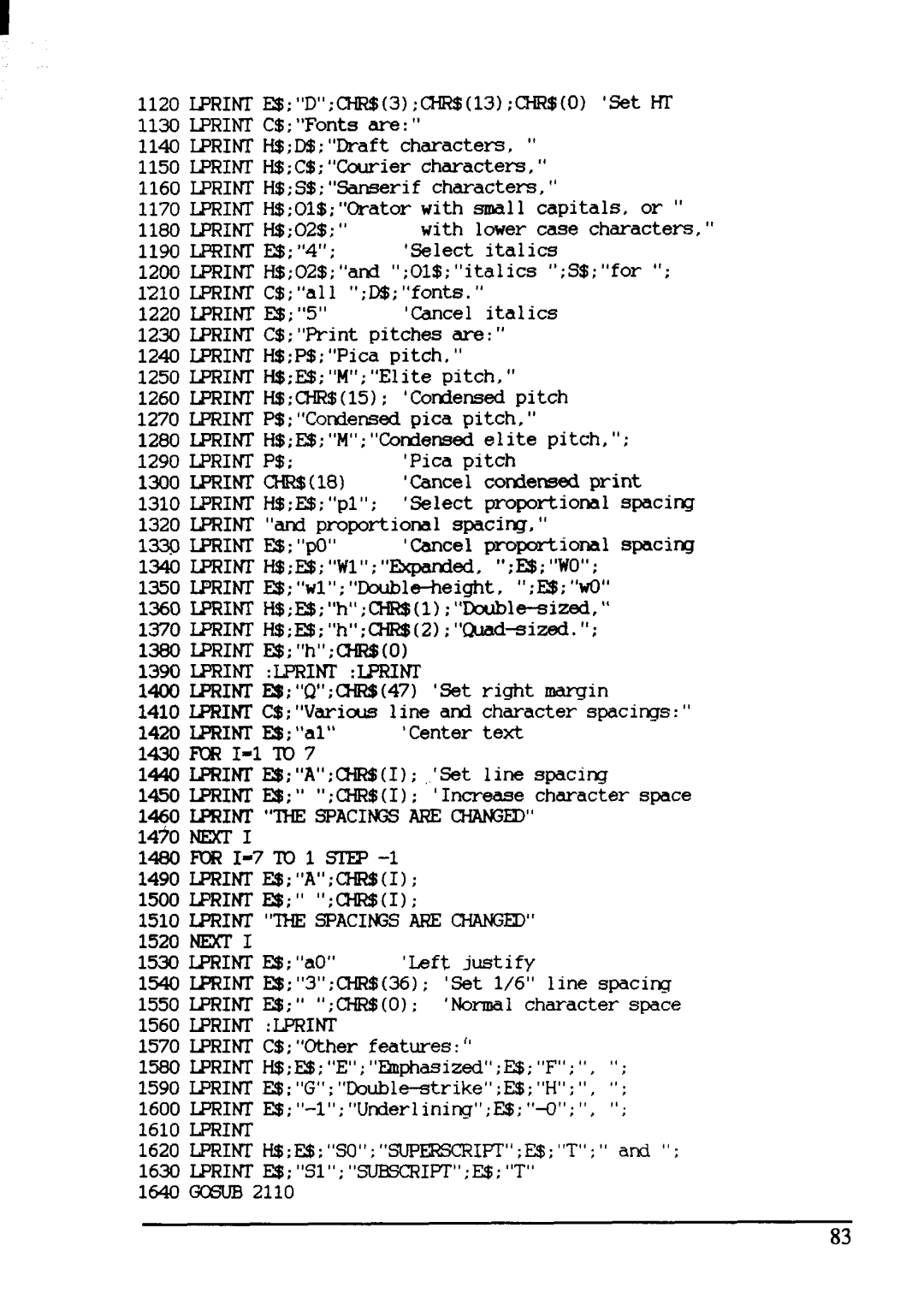 Star Micronics NX-1001 manual Lpriiwp$ 