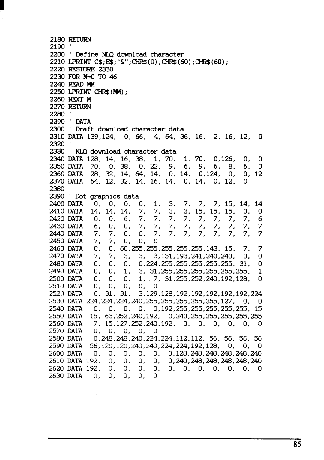 Star Micronics NX-1001 manual Readmm LPRIIWCHR$MM 