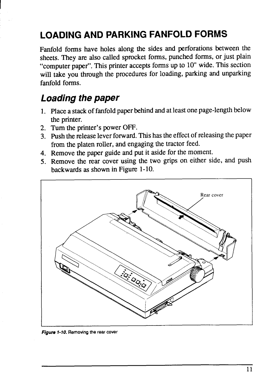 Star Micronics NX-1001 manual Loadingthepaper 