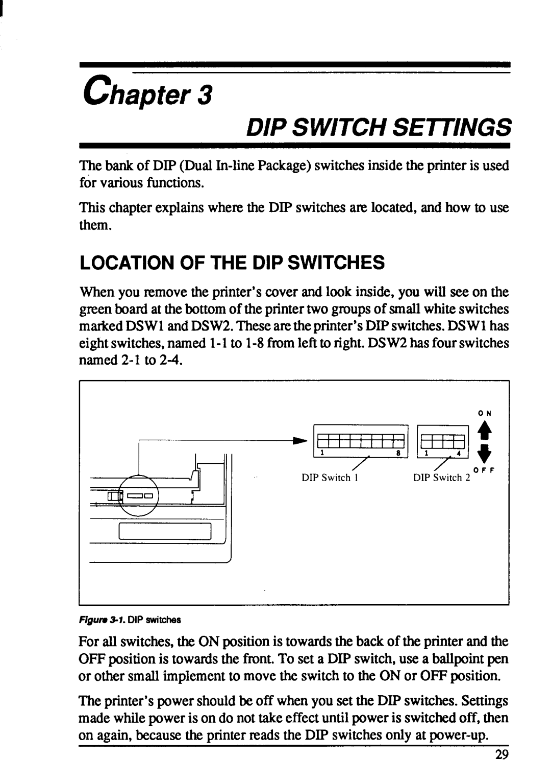 Star Micronics NX-1001 manual DIP SWITCH SET77NGS, printer’s cover a l 