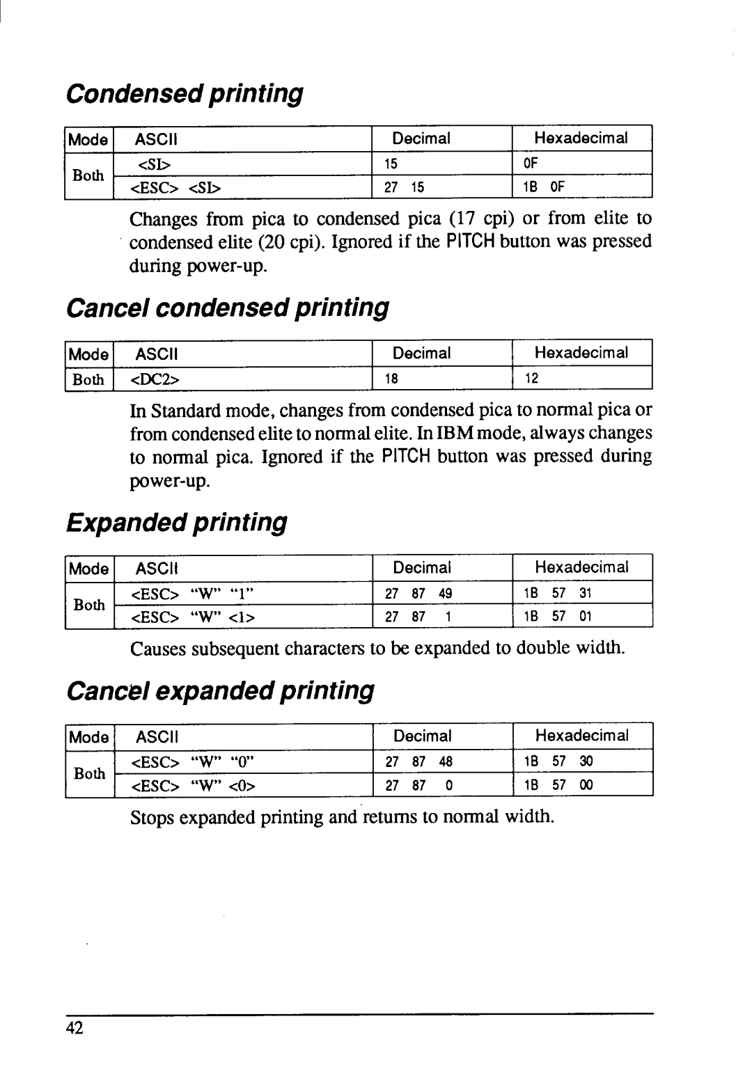 Star Micronics NX-1001 manual Both 