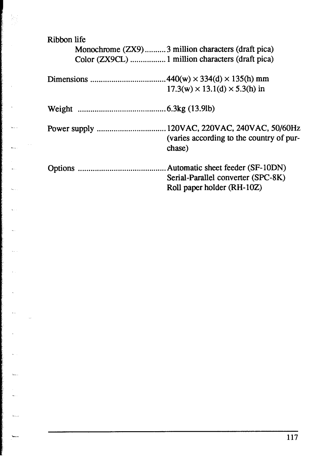 Star Micronics NX-1020 user manual 