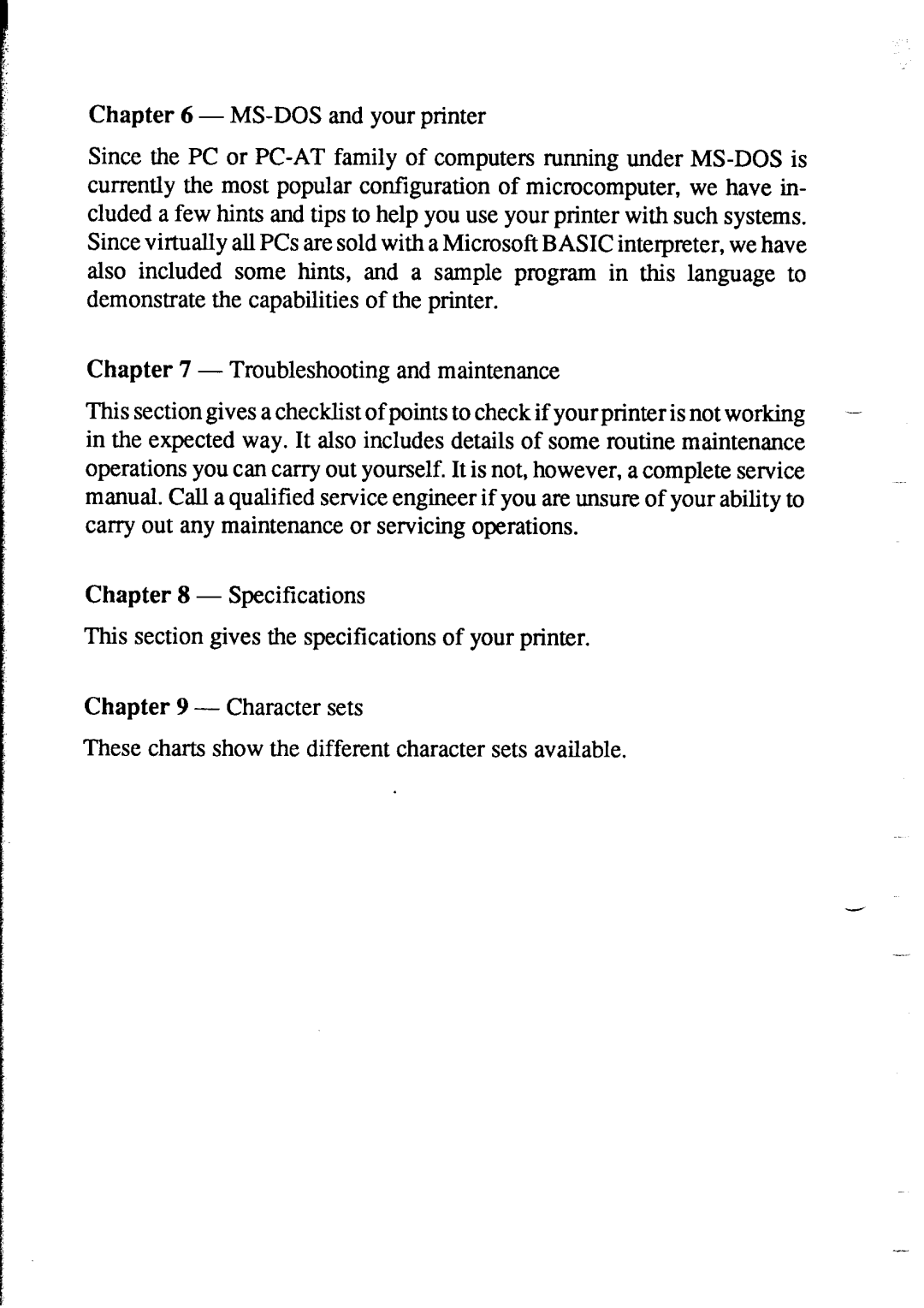 Star Micronics NX-1020 user manual 