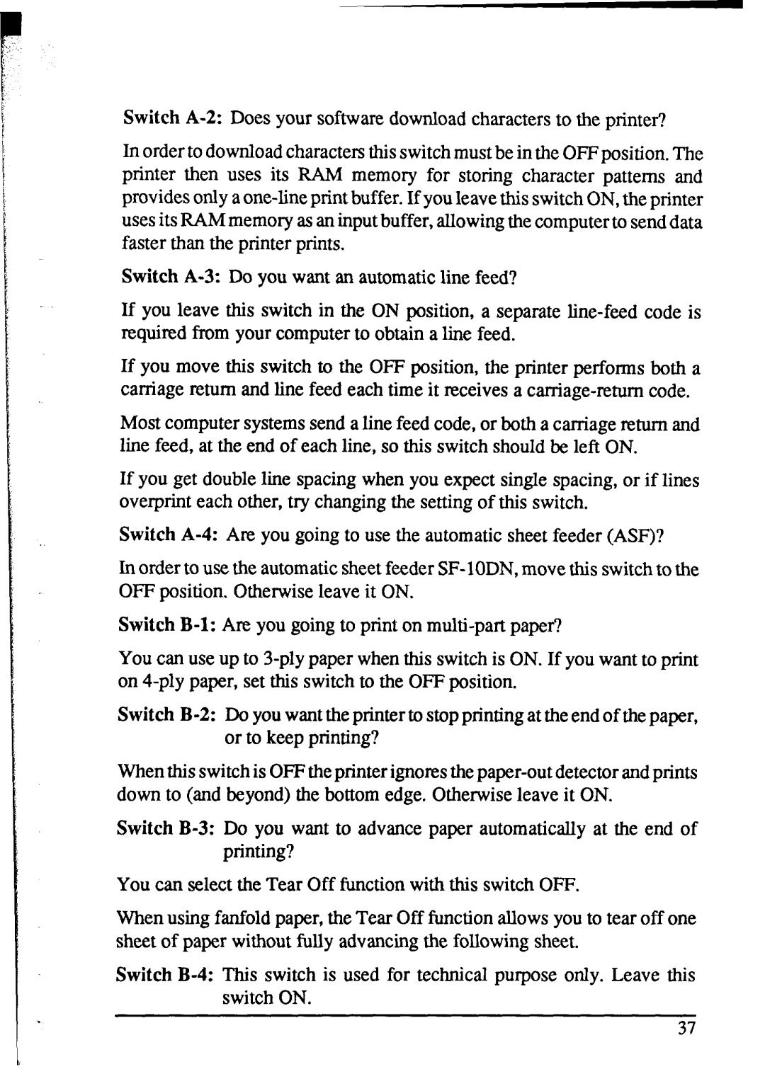 Star Micronics NX-1020 user manual 