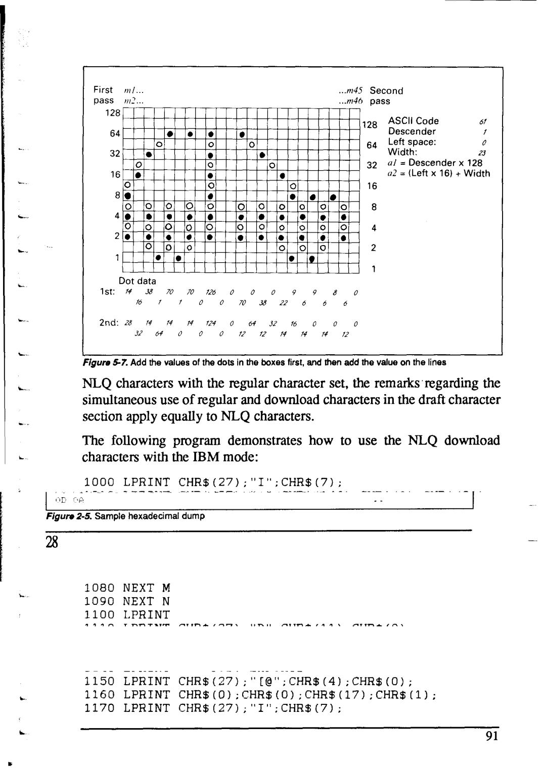 Star Micronics NX-1020 user manual Lprint CHR$MM 