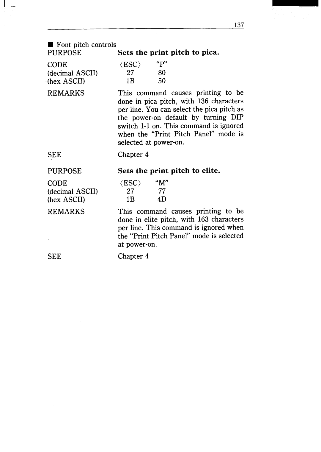 Star Micronics NX-15 user manual This command causes printing to be 