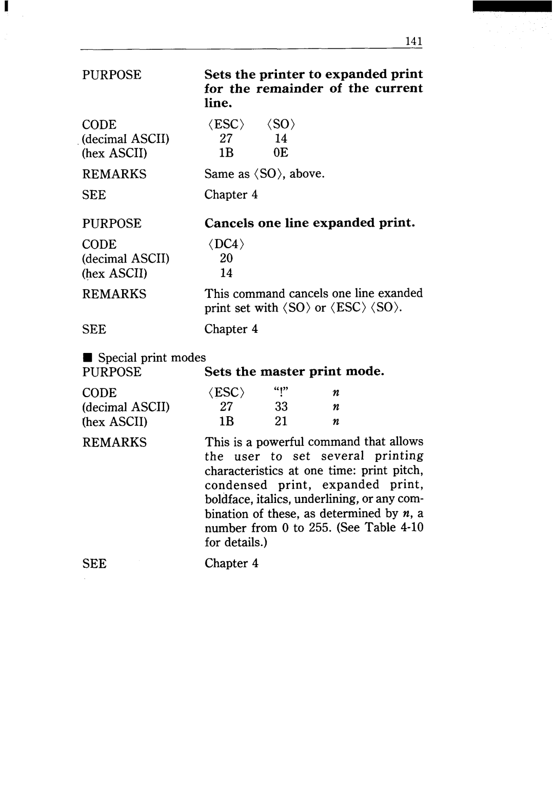 Star Micronics NX-15 user manual Same as SO, above 