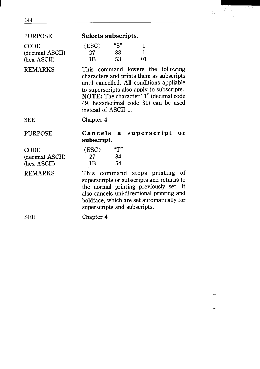 Star Micronics NX-15 user manual This command lowers the following 