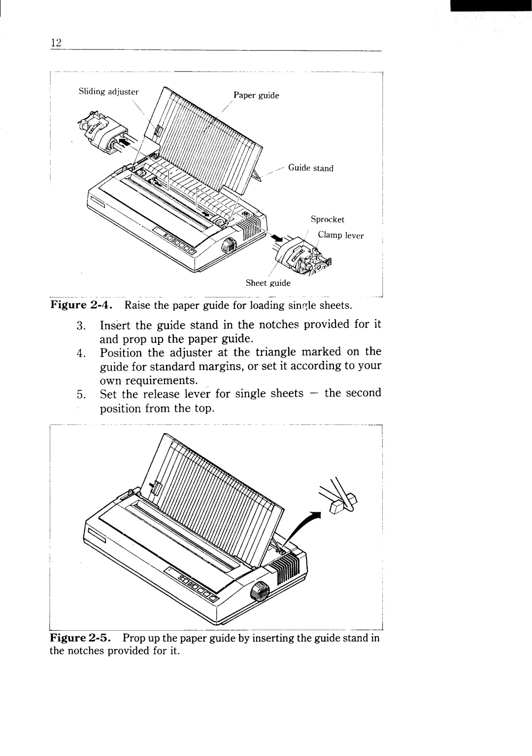 Star Micronics NX-15 user manual Sliding adjuster Paper guide Sheet guide 